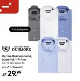 Galeria DUNMORE Herren-Businesshemd, bügelfrei, 1/1-Arm Angebot