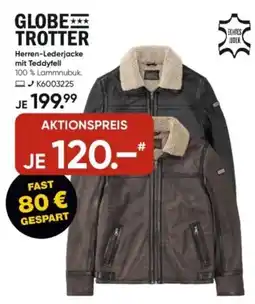 Galeria GLOBE TROTTER Herren-Lederjacke mit Teddyfell Angebot