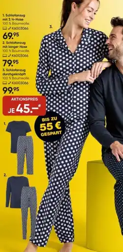 Galeria CALIDA Schlafanzug durchgeknöpft Angebot
