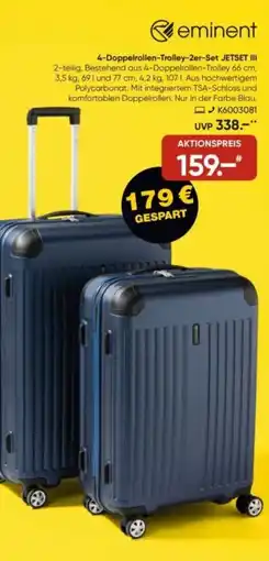 Galeria eminent 4-Doppelrollen-Trolley-2er-Set JETSET III 2-teilig. Angebot