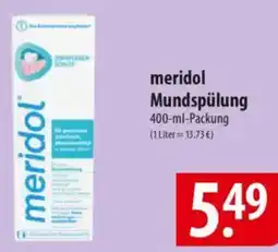 Famila Nord Ost meridol Mundspülung Angebot