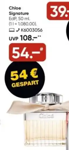 Galeria Chloe Signature EdP Angebot