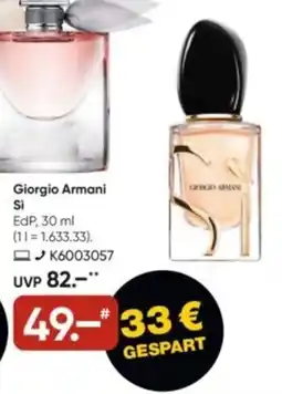 Galeria Giorgio Armani Si EdP Angebot