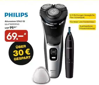 Galeria PHILIPS Akkurasierer S3143/02 Angebot