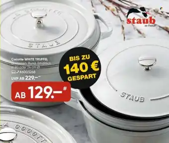 Galeria staub Cocotte WHITE TRUFFEL Gusseisen Angebot