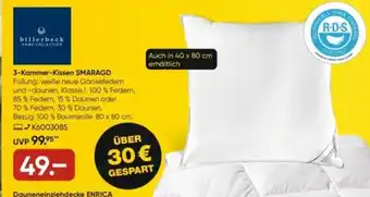 Galeria billerbeck 3-Kammer-Kissen SMARAGD Angebot