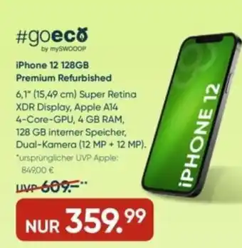 Galeria #goeco by mySWOOOP iPhone 12 128GB Premium Refurbished Angebot