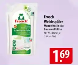 Famila Nord Ost Frosch Weichspüler Mandelmilch oder Baumwollblüte Angebot