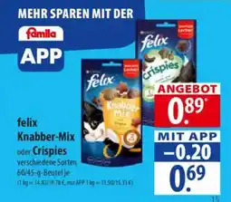 Famila Nord Ost felix Knabber-Mix oder Crispies Angebot