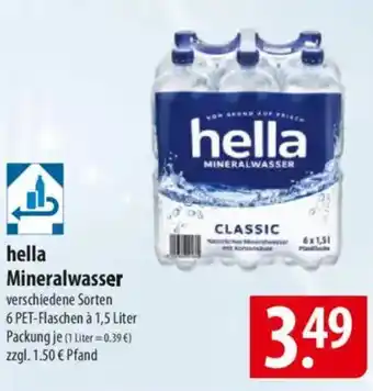 Famila Nord Ost hella Mineralwasser Angebot