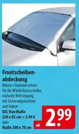 Famila Nord Ost Frontscheiben- abdeckung Maße 200 x 70 cm Angebot