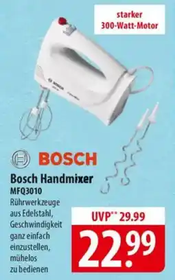 Famila Nord Ost Bosch Handmixer MFQ3010 Angebot