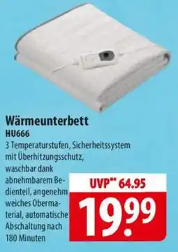 Famila Nord Ost medisana Wärmeunterbett HU666 Angebot