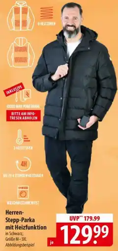 Famila Nord Ost Herren- Stepp-Parka mit Heizfunktion Angebot