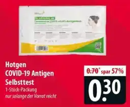 Famila Nord Ost Hotgen COVID-19 Antigen Selbsttest Angebot