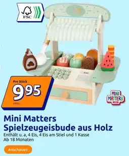 Action Mini Matters Spielzeugeisbude aus Holz Angebot