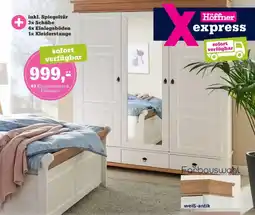 Höffner Kleiderschrank „Fehmarn" Angebot