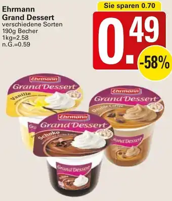 WEZ Ehrmann Grand Dessert Angebot