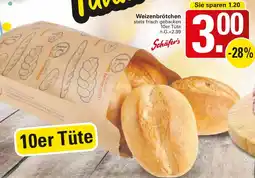 WEZ Schäfer's Weizenbrötchen Angebot