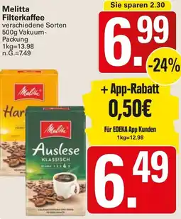 WEZ Melitta Filterkaffee Angebot