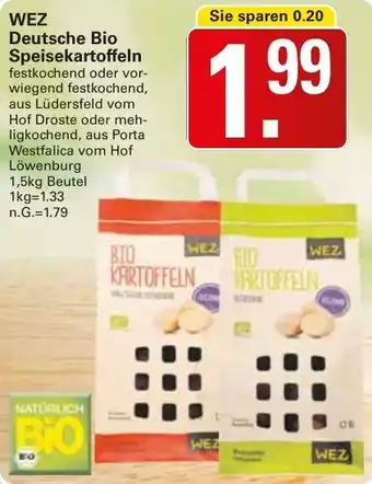 WEZ WEZ Deutsche Bio Speisekartoffeln Angebot