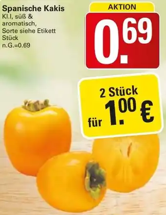 WEZ Spanische Kakis Angebot