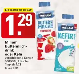WEZ Milram Buttermilchdrink oder Kefir Angebot