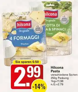 WEZ Hilcona Pasta Angebot