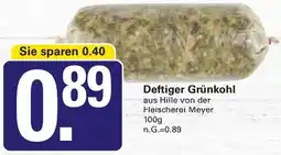 WEZ Deftiger Grünkohl Angebot