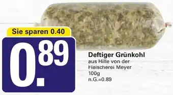 WEZ Deftiger Grünkohl Angebot