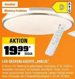 OBI LED-DECKENLEUCHTE ,,AVALIS" Angebot
