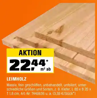 OBI LEIMHOLZ Angebot