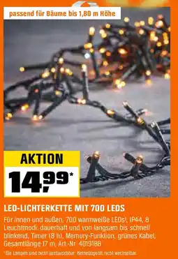 OBI LED-LICHTERKETTE MIT 700 LEDS Angebot