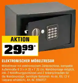 OBI ELEKTRONISCHER MÖBELTRESOR Angebot