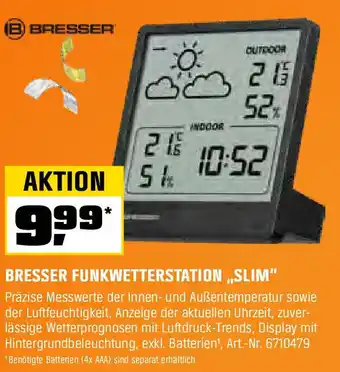 OBI BRESSER FUNKWETTERSTATION „SLIM" Angebot