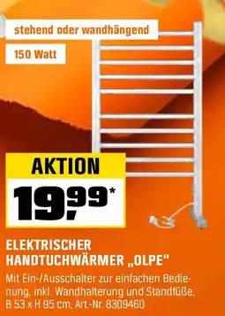 OBI ELEKTRISCHER HANDTUCHWÄRMER „OLPE" Angebot