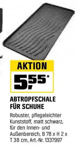 OBI ABTROPFSCHALE FÜR SCHUHE Angebot