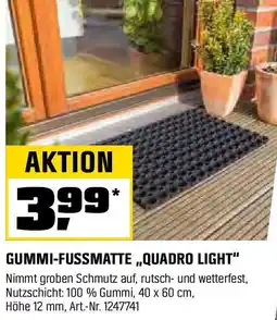 OBI GUMMI-FUSSMATTE ,,QUADRO LIGHT" Angebot
