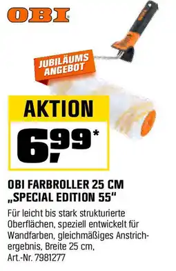 OBI OBI FARBROLLER 25 CM ,,SPECIAL EDITION 55" Angebot