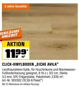 OBI CLICK-VINYLBODEN „EICHE AVILA" Angebot