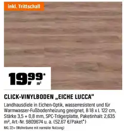 OBI CLICK-VINYLBODEN ,,EICHE LUCCA" Angebot