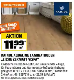 OBI KAINDL AQUALINE LAMINATBODEN ,,EICHE ZERMATT VISPA" Angebot