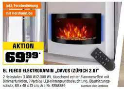 OBI EL FUEGO ELEKTROKAMIN „DAVOS (ZÜRICH 2.0)" Angebot