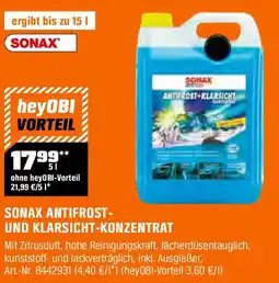 OBI SONAX ANTIFROST- UND KLARSICHT-KONZENTRAT Angebot