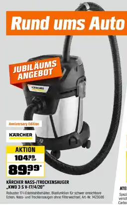 OBI KÄRCHER NASS-/TROCKENSAUGER ,,KWD 3 S V-17/4/20" Angebot