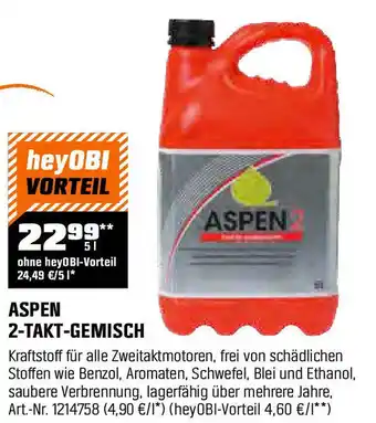 OBI ASPEN 2-TAKT-GEMISCH Angebot