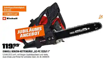 OBI EINHELL BENZIN-KETTENSÄGE „,GC-PC 1335/1 I" Angebot