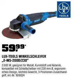 OBI LUX-TOOLS WINKELSCHLEIFER ,,E-WS-2000/230" Angebot
