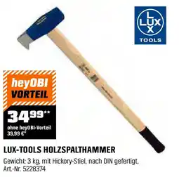 OBI LUX-TOOLS HOLZSPALTHAMMER Angebot