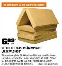 OBI STEICO HOLZFASERDÄMMPLATTE ,,FLEX WLS 036" Angebot